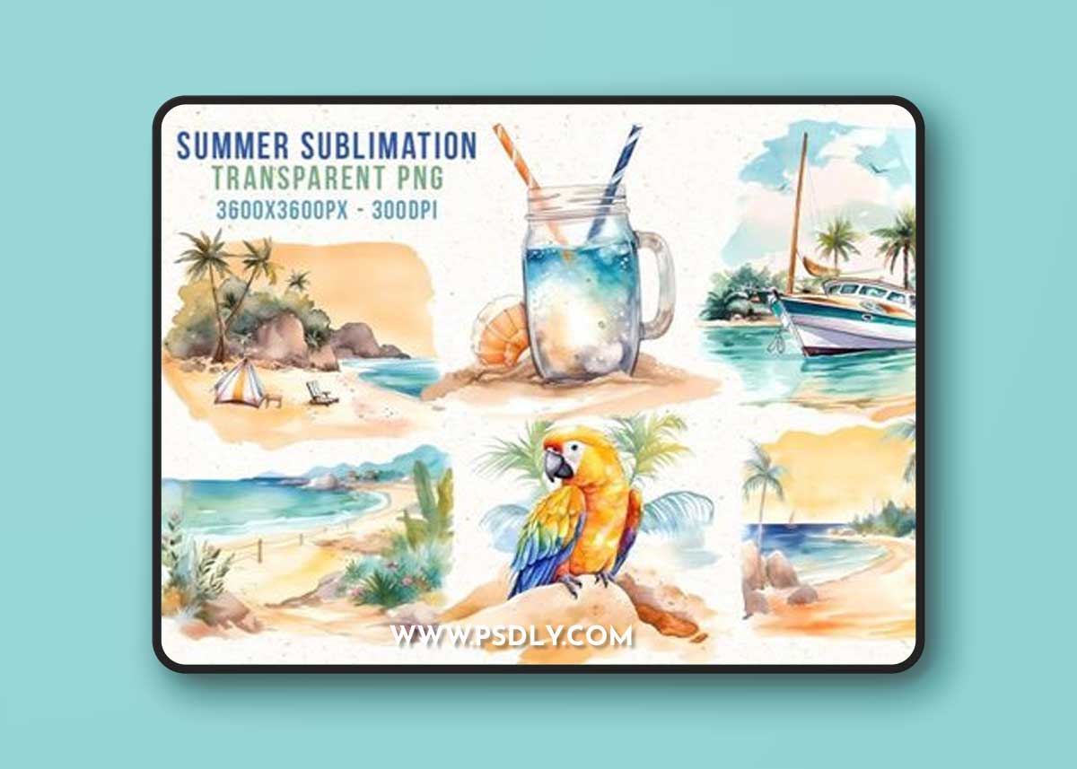 Summer Transparent PNG Clipart Pack - Premium Quality