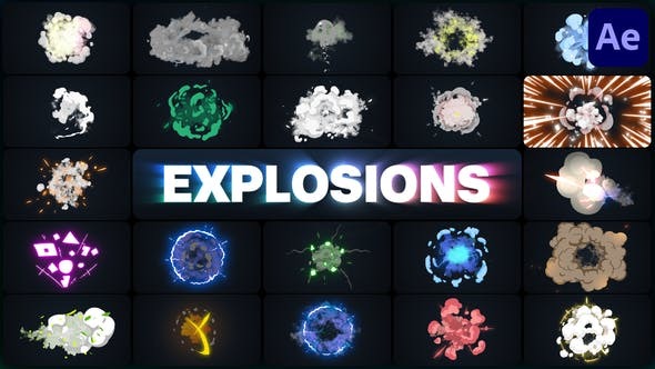 Videohive Advanced Explosions Pack for After Effects 46117909