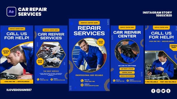 Videohive Car Repair Services 45804819