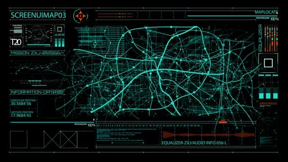 Videohive HUD700 Screen MAP3 45954415