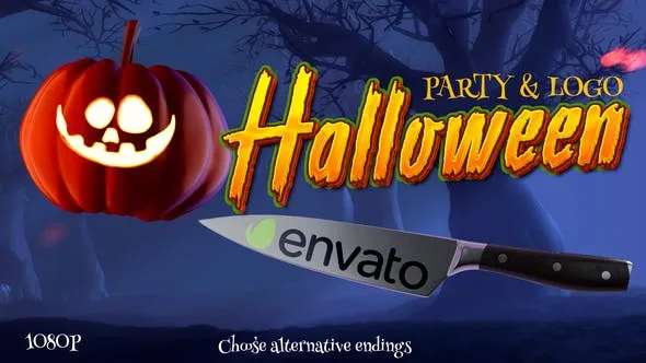 Videohive Happy Halloween Party & Logo 34423580