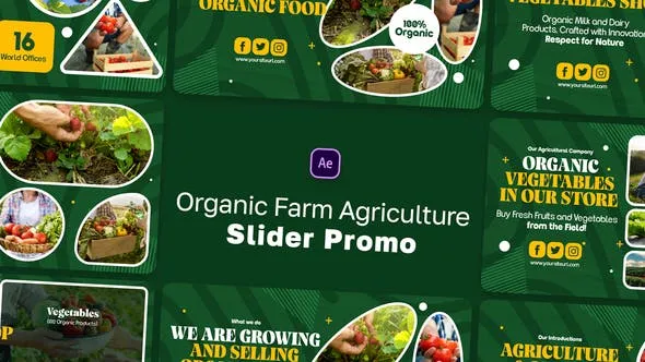Videohive Organic Farm Agriculture Slider Promo 46116783