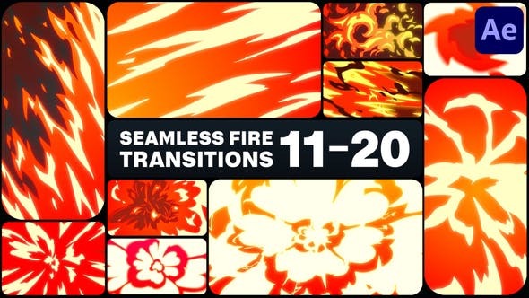Videohive Seamless Fire Transitions for After Effects 45975493