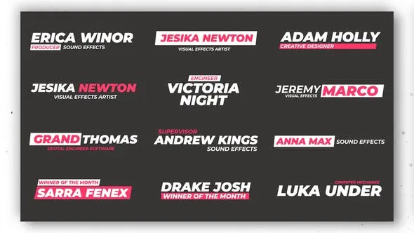 Videohive Simple Lower Thirds 45985214