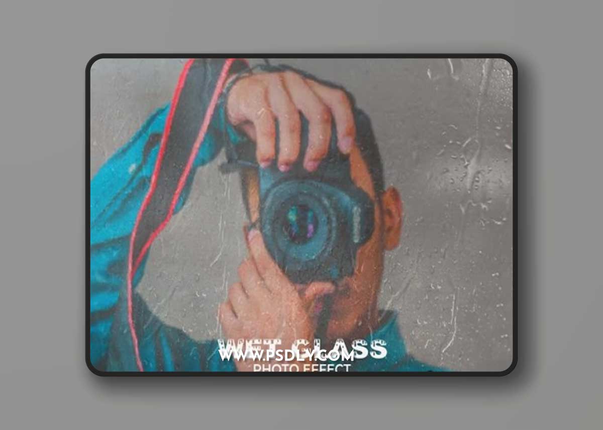 Wet Glass Photo Effect for Photoshop