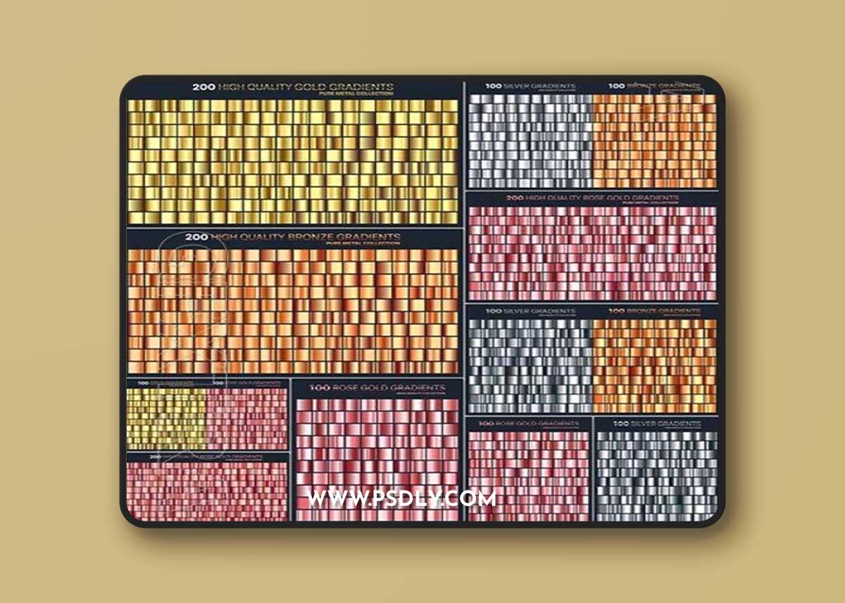 20 Gradients collection in vector