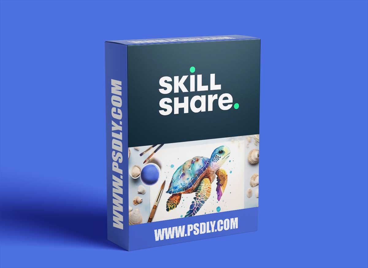 Dive into Watercolor: Paint Expressive Turtles with Harmonious Colors