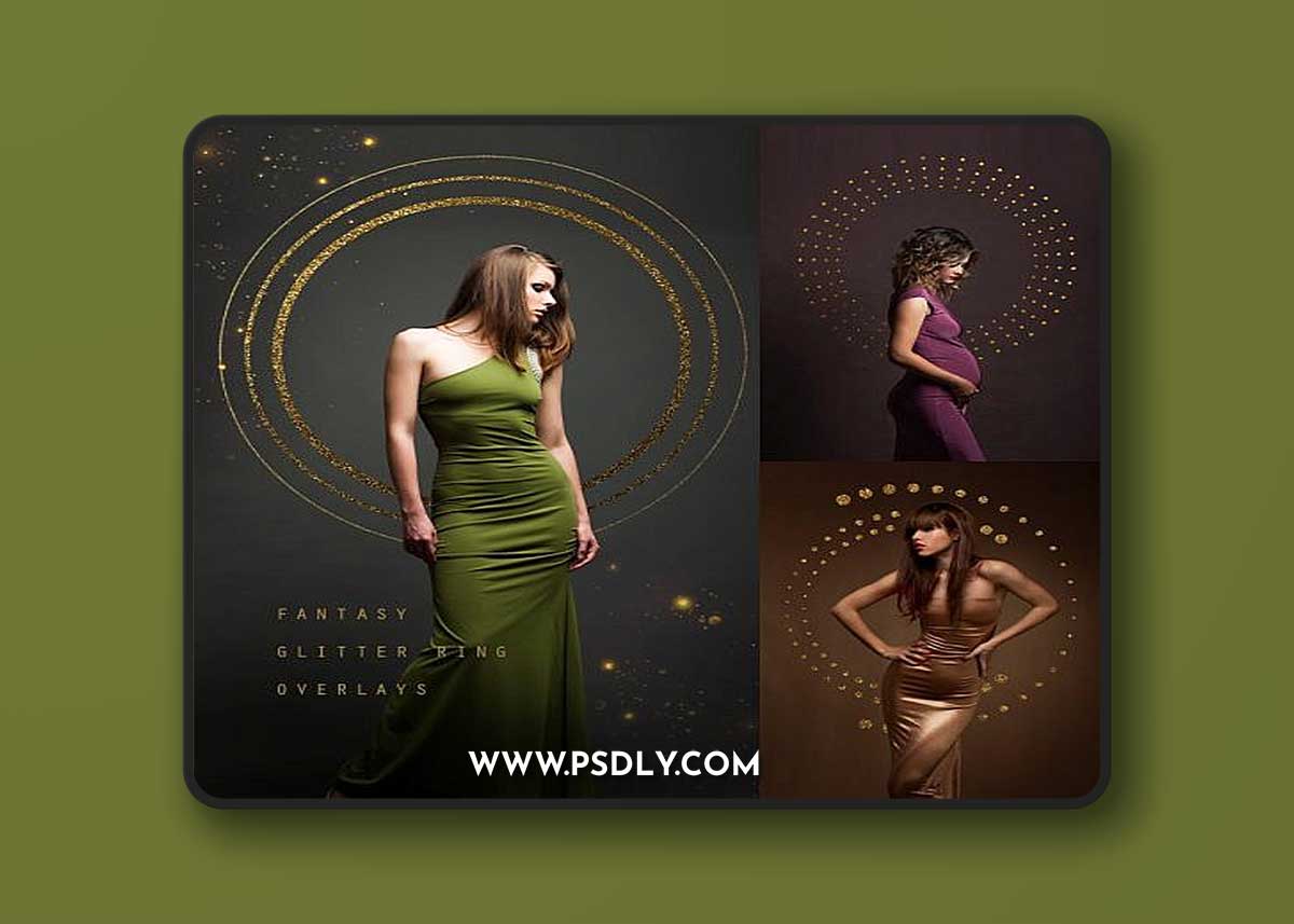 Fantasy Glitter Ring Overlays