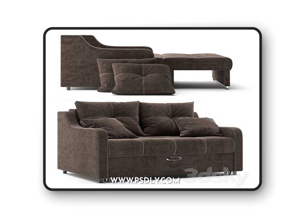 Folding sofa 3D Model