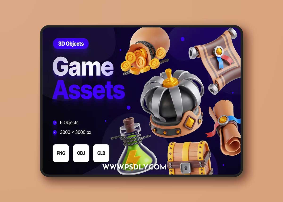 Game Assets 3D Illustration VSFMY5W