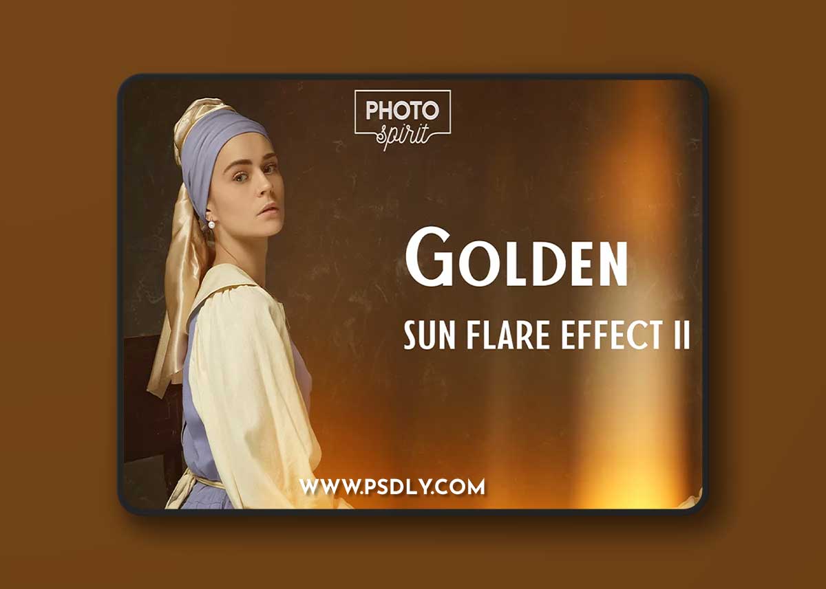 Golden Sun Flare Overlay Effect II