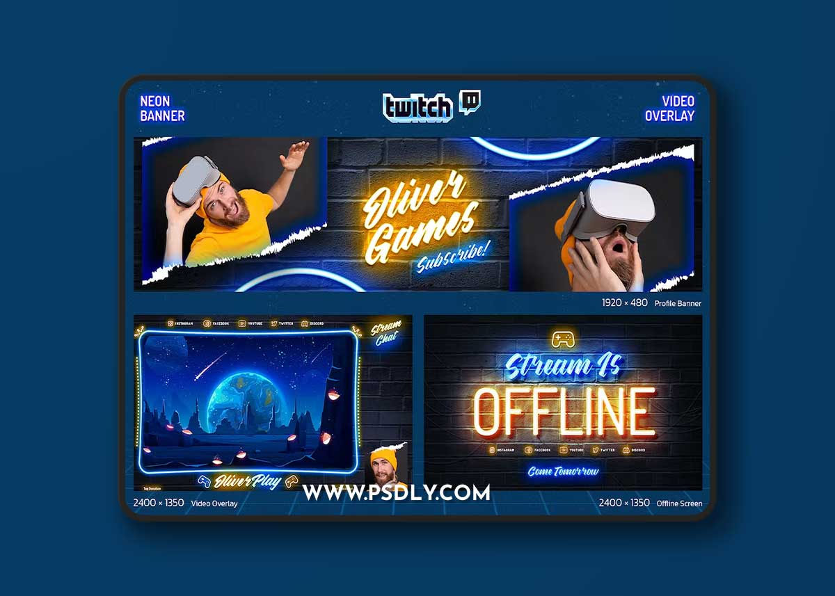 Neon Gaming Twitch 7H7KWGY