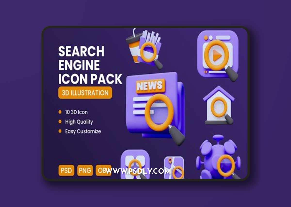 Search 3D Icon XA4FHCR