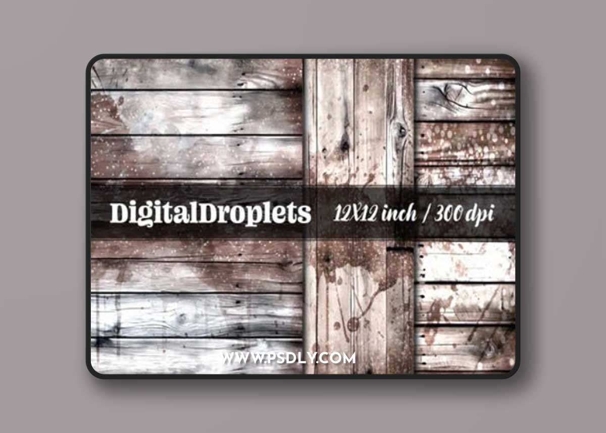 Sparkles Wooden Backgrounds