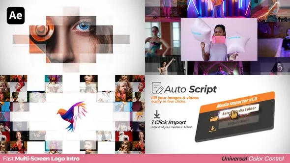 Videohive Fast Multi-Screen Logo Intro 47036732