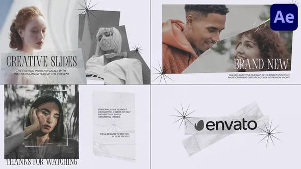 Videohive Handmade Collage Slideshow for After Effects 47173779