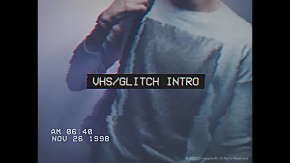 Videohive VHS Glitch Intro 23005857
