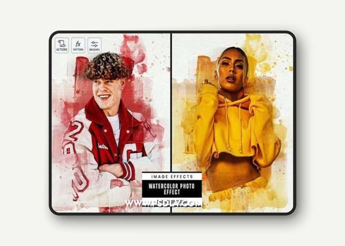 Watercolor Photo Effect Action