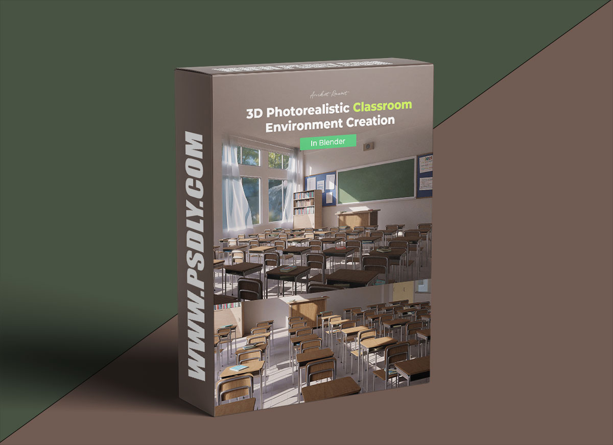 Wingfox – 3D Photorealistic Classroom Environment Creation in Blender