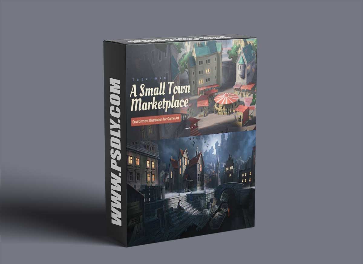 Wingfox – Environment Illustration for Game Art - A Small Town Marketplace with Erik Taberman