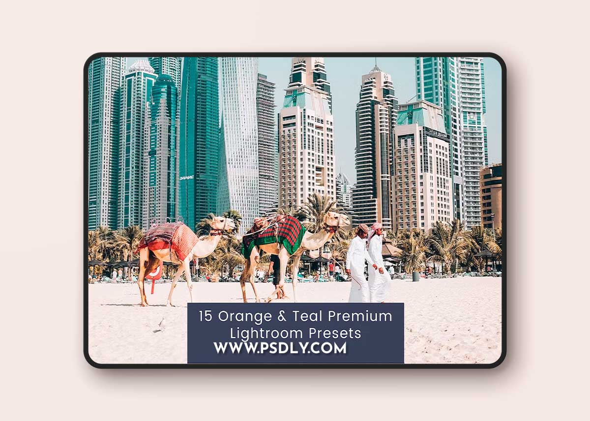 15 Orange & Teal Premium Lightroom Presets 72DZFT8