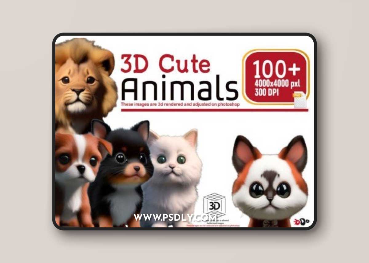 3d Cute Animals Bundle V2