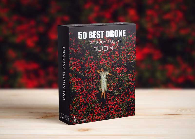 50 Aerial & Drone Photography Lightroom Presets BNZ6LGR