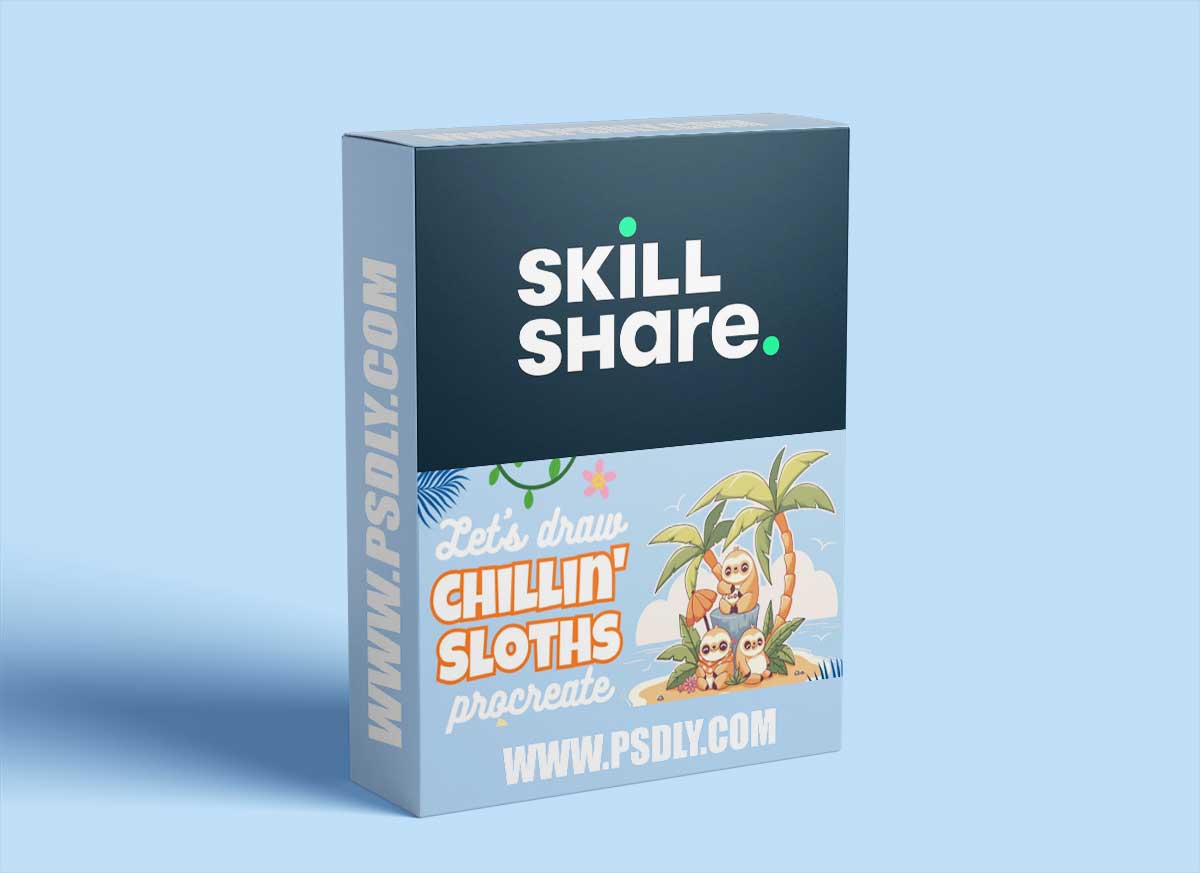 Beach Breeze and Sloth Ease: Drawing a Cute Sloth Family in Procreate