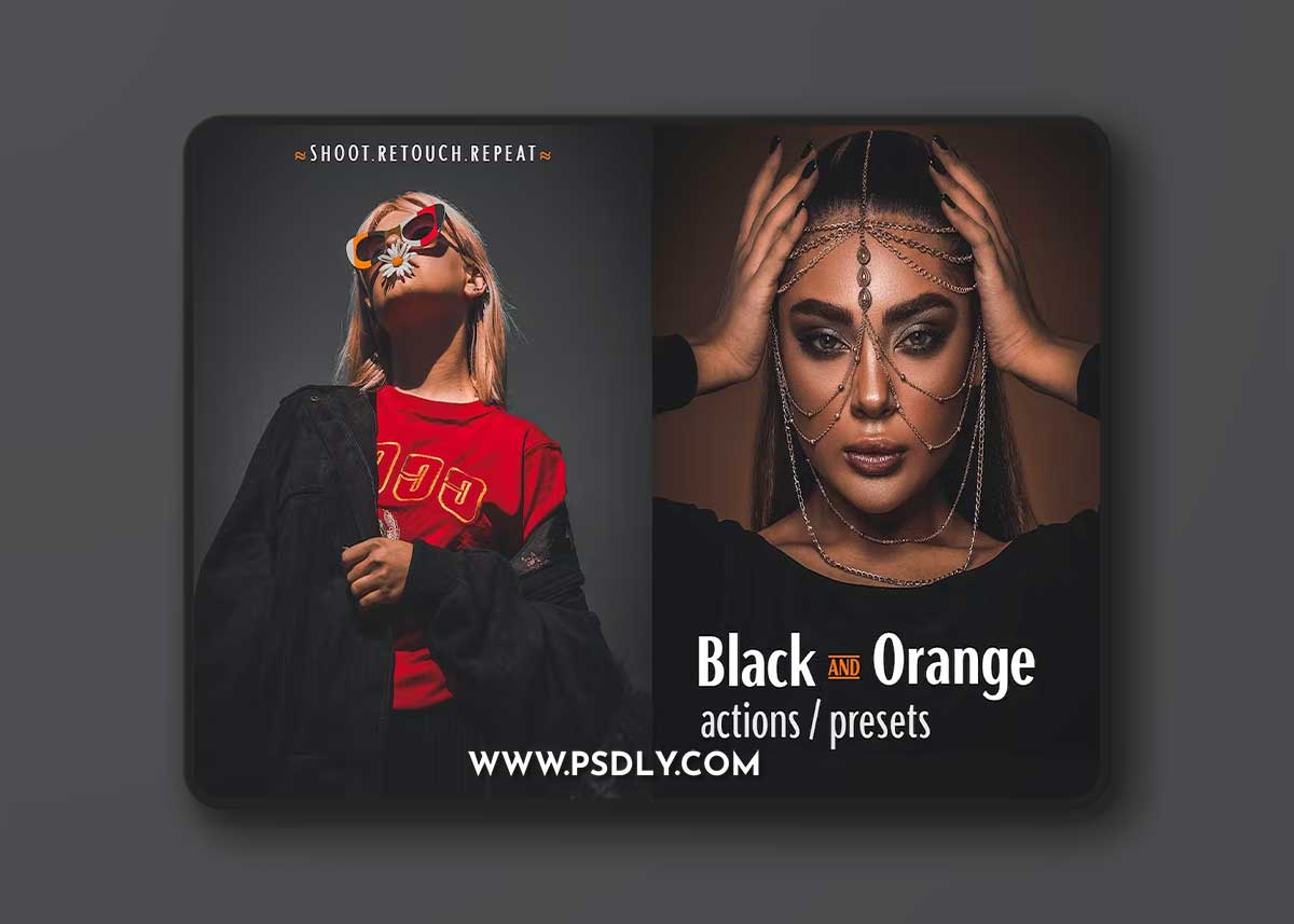 Black and Orange - Actions & Presets EQ36E69
