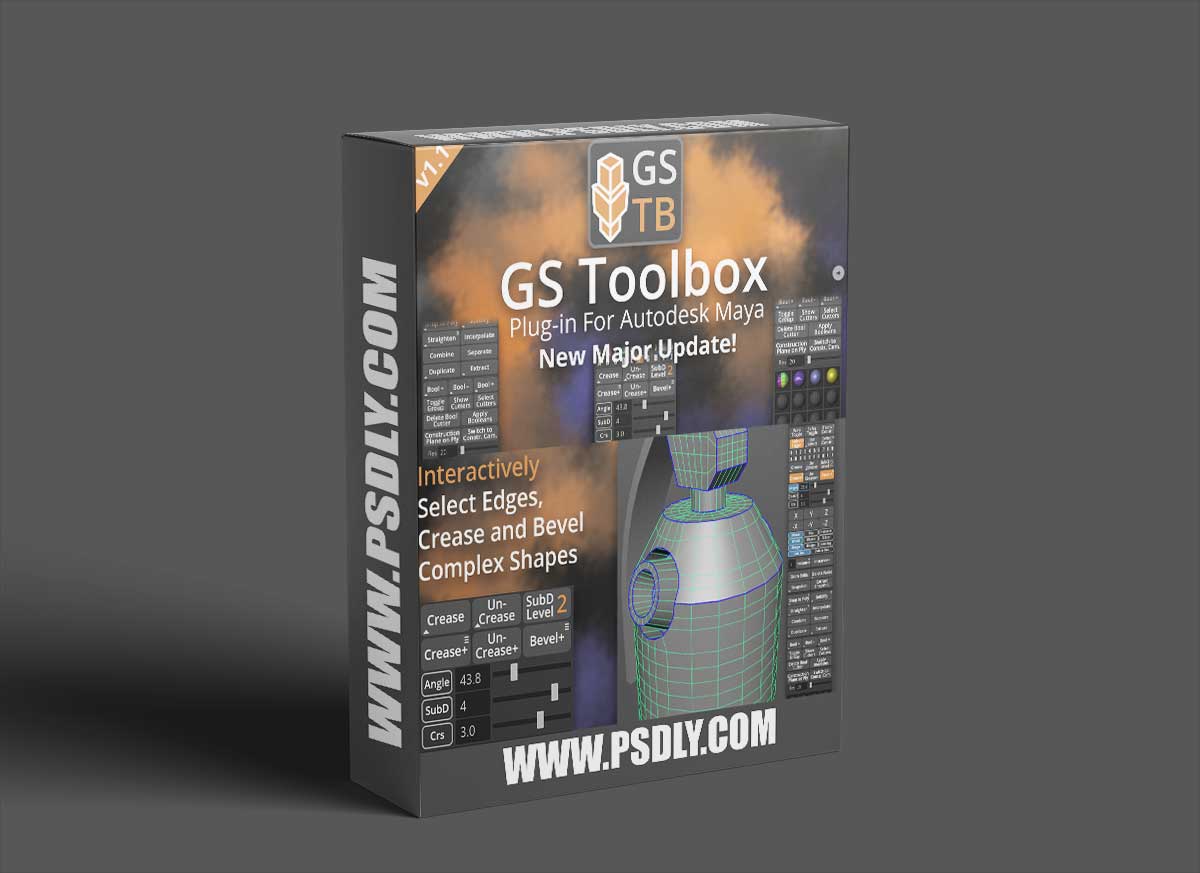 GS Toolbox v1.1 - Maya Modeling Plug-in