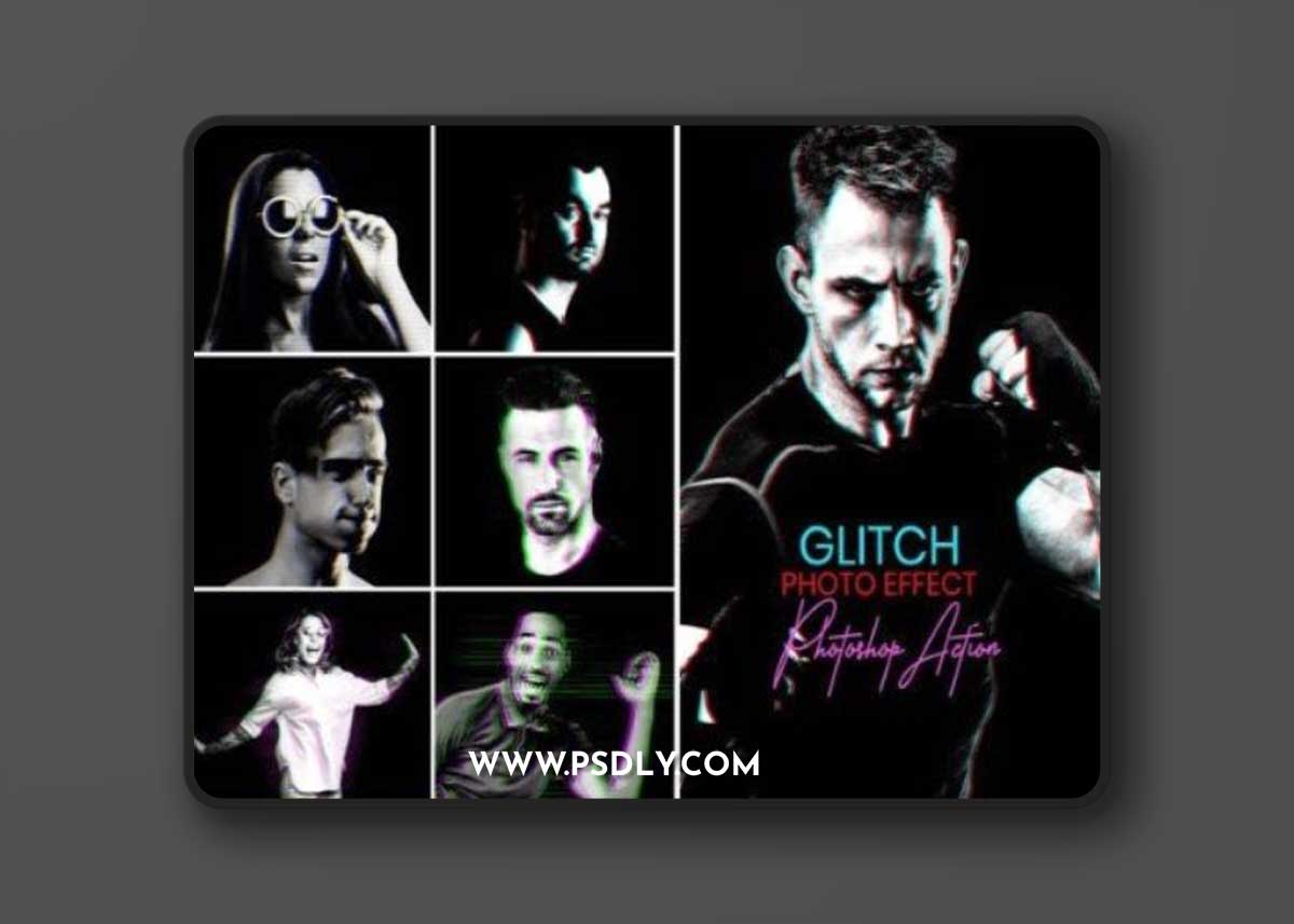 Glitch Photoshop Actions