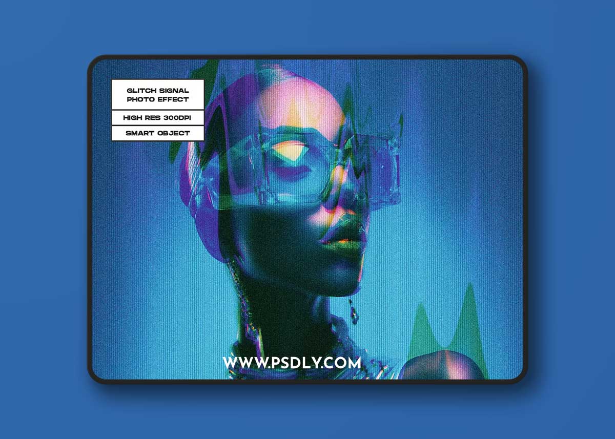 Glitch Signal Photo Effect HUTTBHC