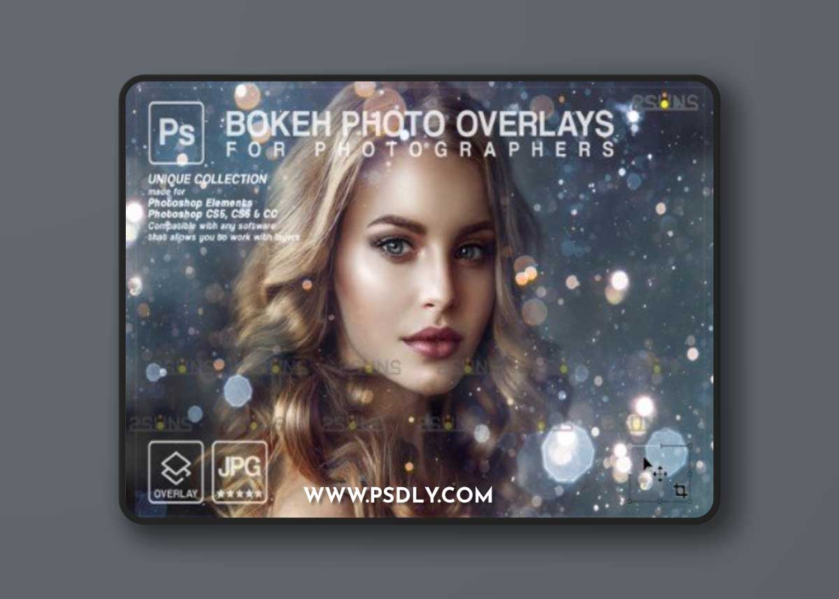 Gold Overlay Bokeh Light & Bokeh Overlay