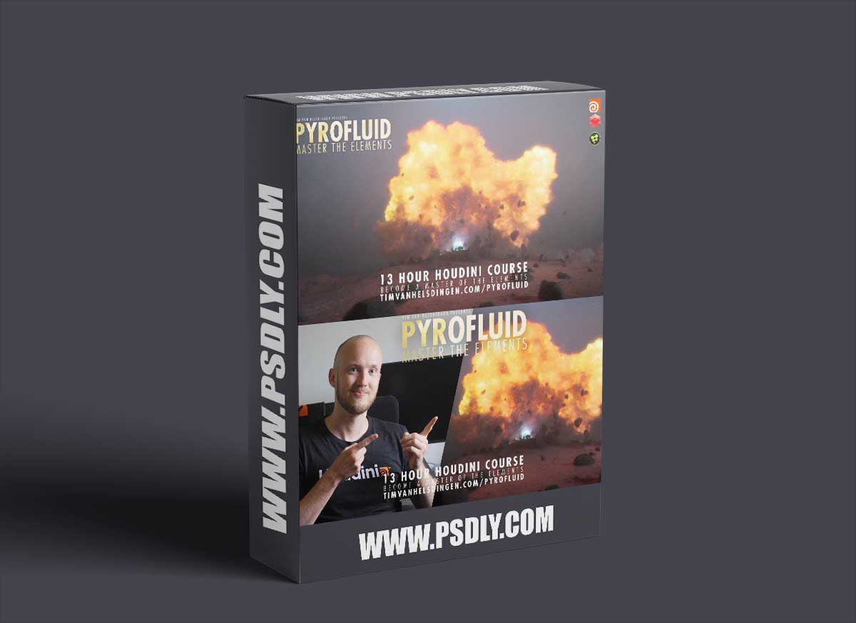Gumroad – Pyrofluid – Master the Elements - 13 hr Houdini Course