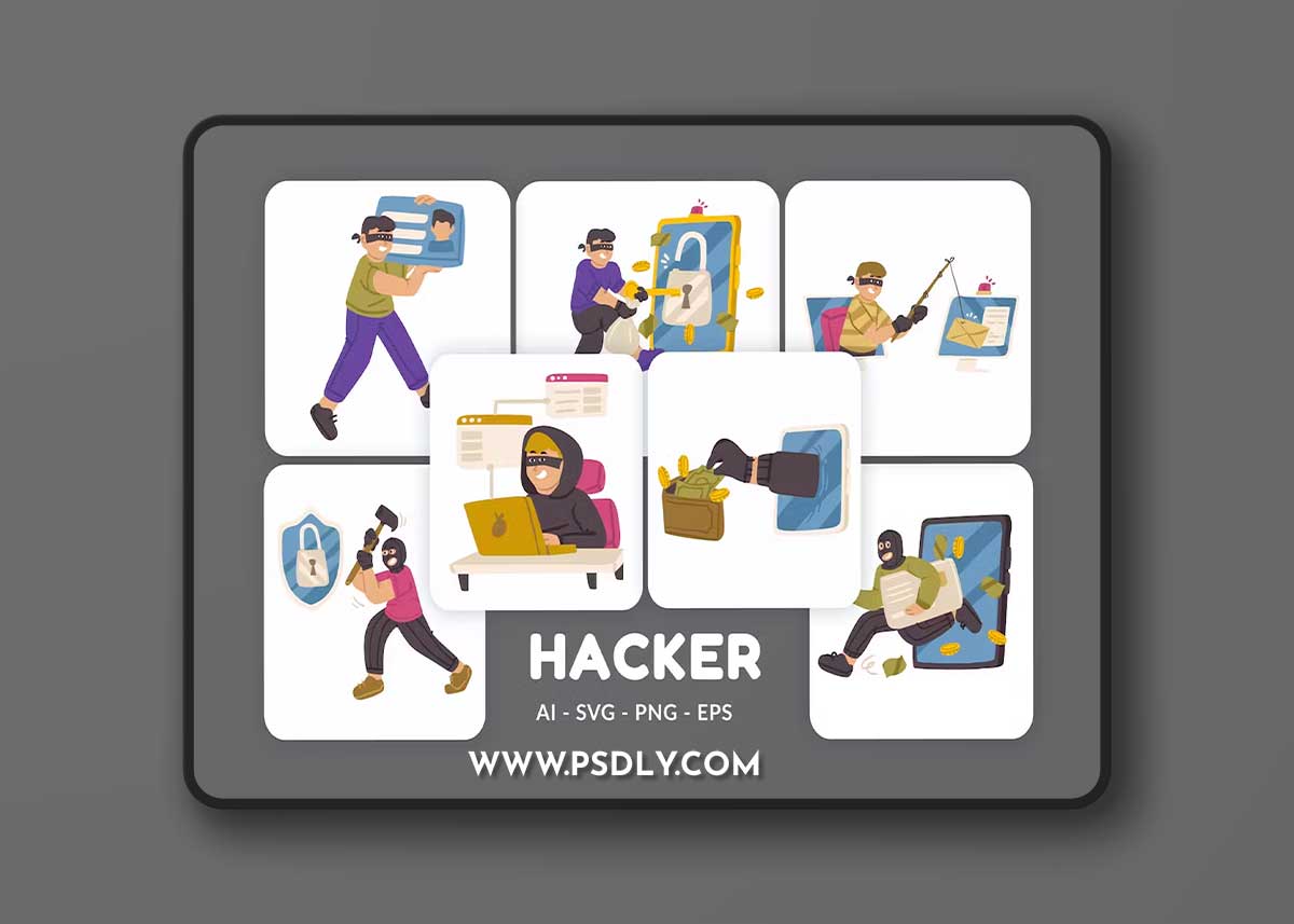 Hacker Vector Illustration v.2 C3LNLSF