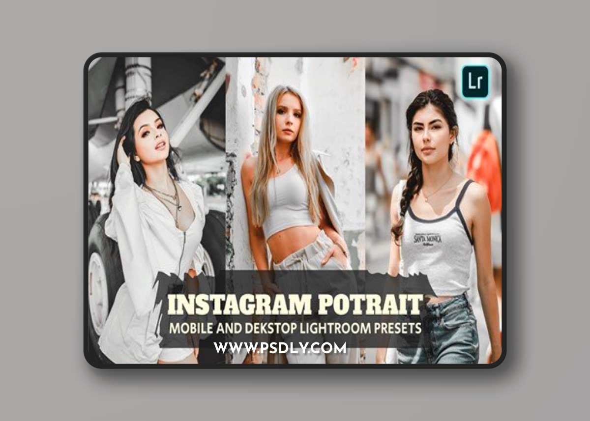 Instagram Potrait Lightroom Presets Dekstop Mobile R2CQALR