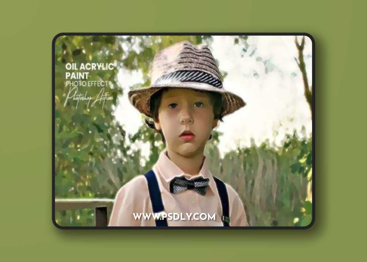 Oil Acrylic Paint Photoshop Action