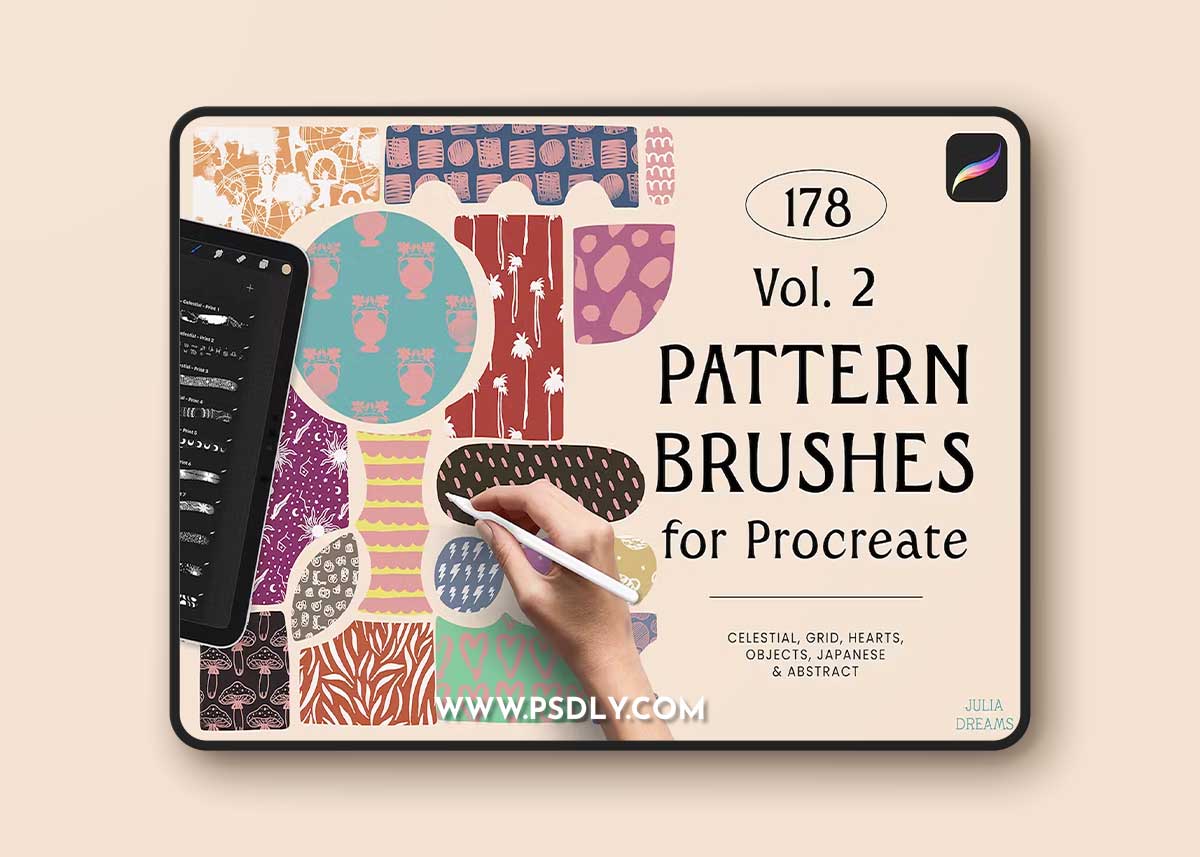 Pattern Brushes for Procreate Vol 2 YLZCWSY