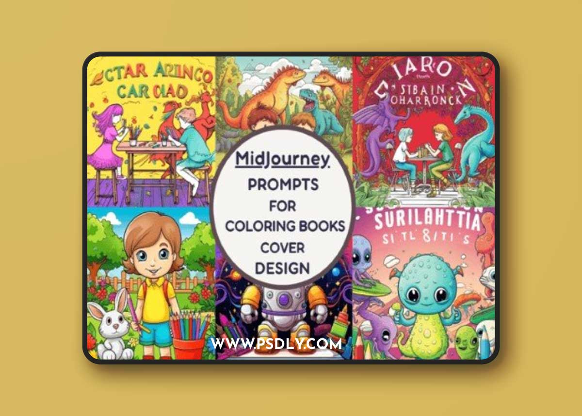 Prompts for Coloring Book Cover Design