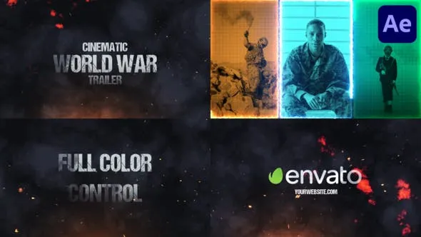 Videohive Cinematic World War Trailer for After Effects 47264097