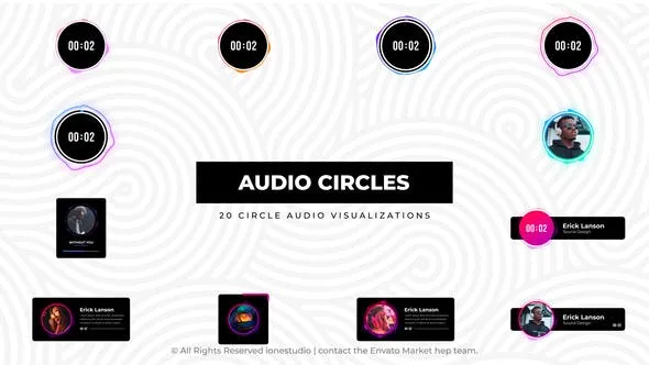 Videohive Circle Audio Visualizations 47232028