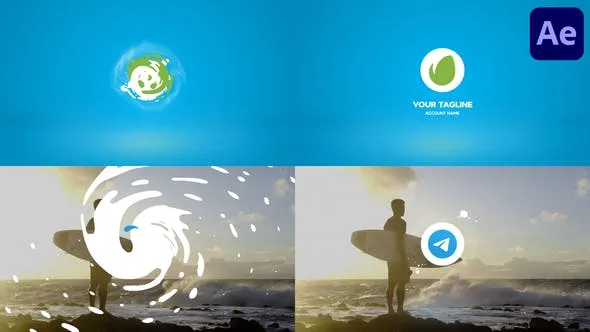 Videohive Clean Liquid Logo for After Effects 47419912