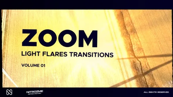Videohive Light Flares Zoom Transitions Vol. 01 47223972