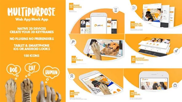 Videohive Multipurpose Web App Mock App 20461284