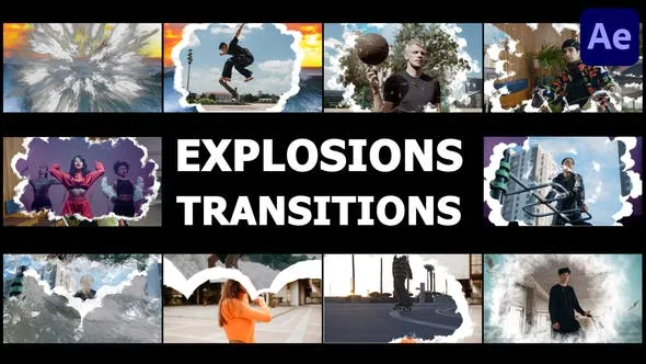 Videohive Realistic Explosions Transitions for After Effects 47190965
