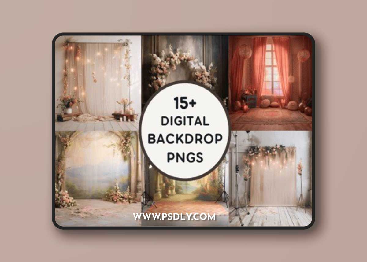 15+ Digital Backdrop PNGS