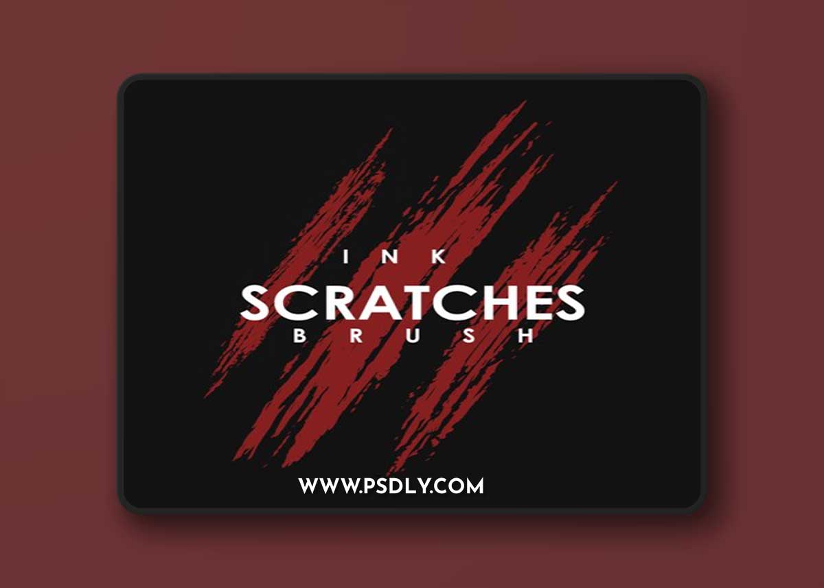 16 Scratches Brushes for Photoshop