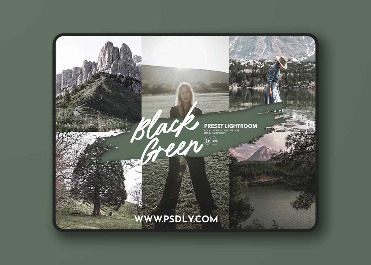Black Green Preset Lightroom 6Y8N6KY