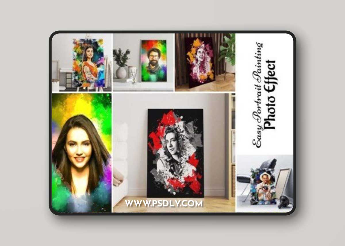 Easy Portrait Painting Photo Effect