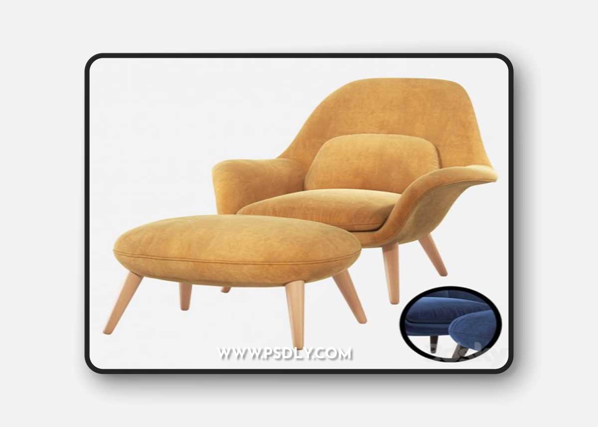 Fredericia Swoon Lounge Armchair